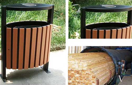 發(fā)貨廣州從化區(qū),再獲好評的鋼木垃圾桶廠家